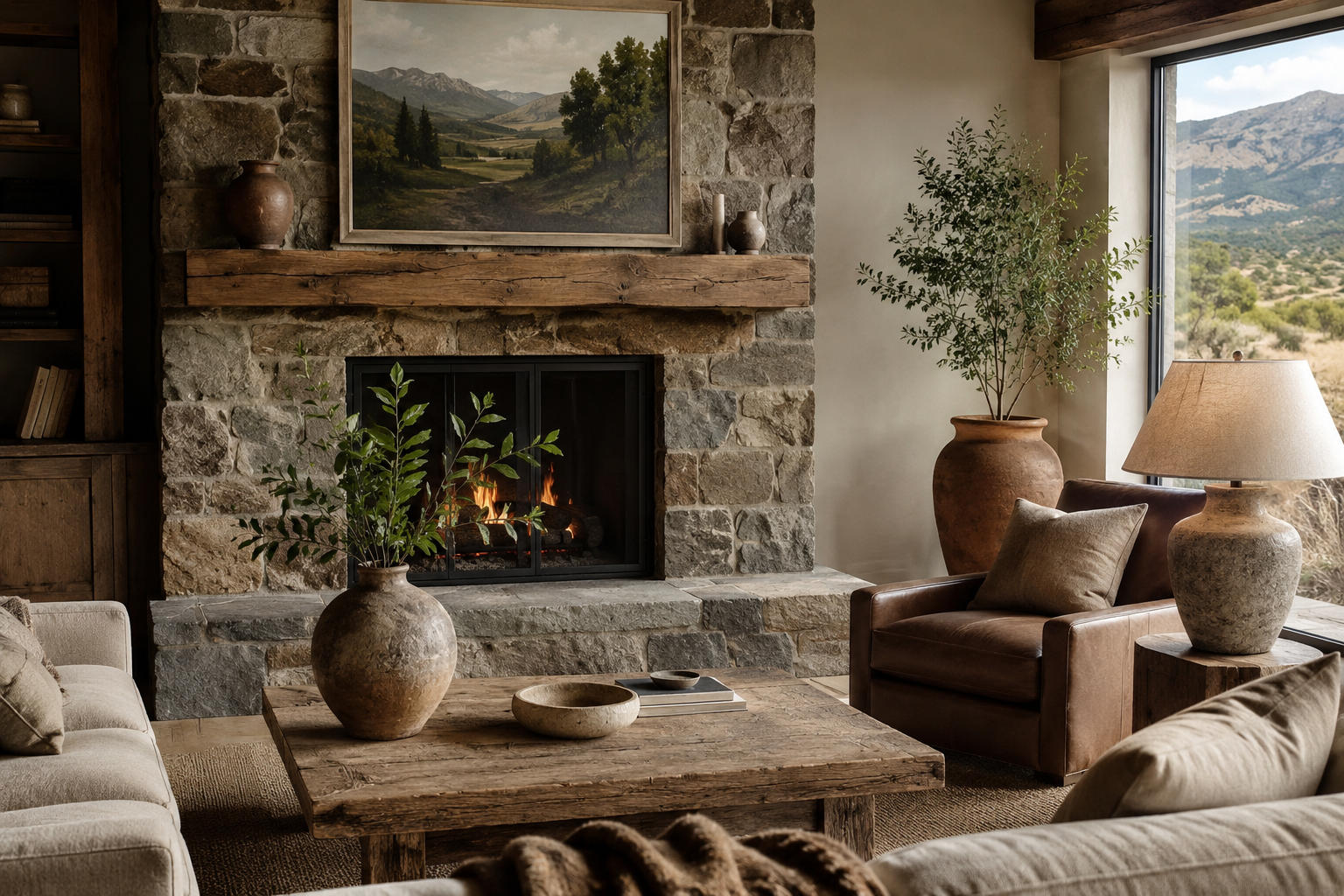 Use Stone and Clay for Natural Character